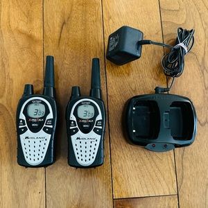 Midland GXT600 Two Way Radios and charger stand